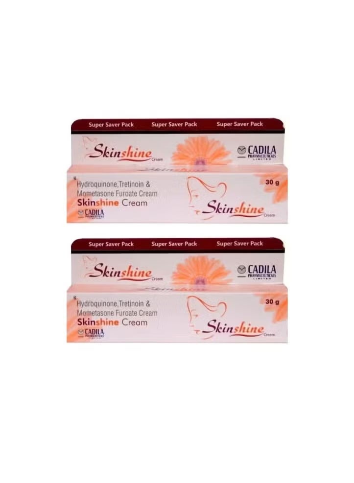CADILA Indian Skin Shine Cream for the treatment of melasma and acne 30 gm 2 Pieces